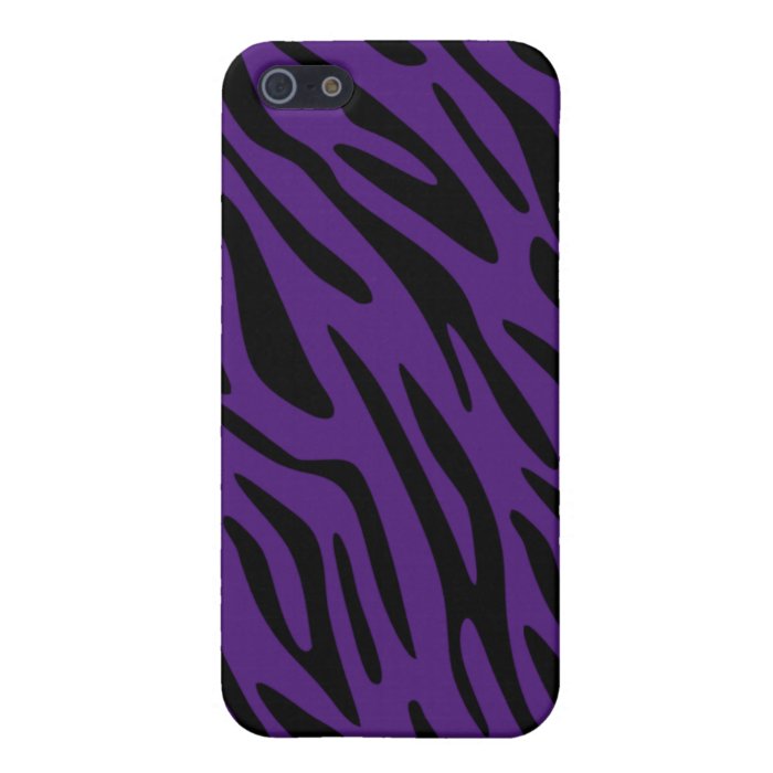 Designer Purple Zebra Stripe iPhone 4 Case