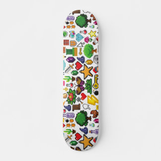 Designer Retro Gamer Pixel Skateboard Deck NES LIT