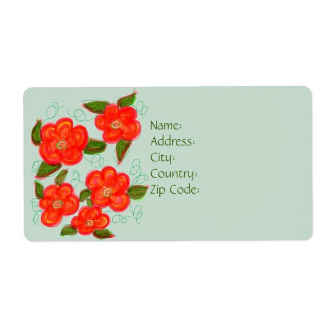 Designer Return Or Shipping Label (Front)