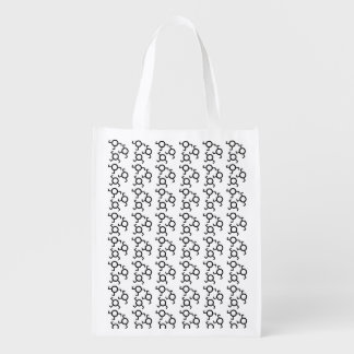 Designer reusable grocery bag