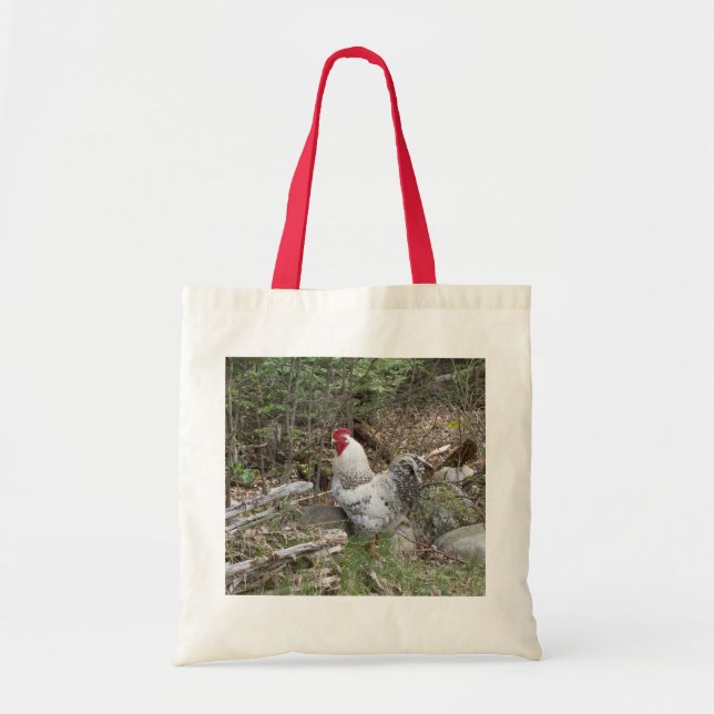 Designer Rooster Tote Bag (Front)