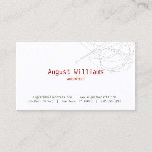Customizable DESIGNER SCRIBBLE Business Card