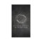Designer Scribble Logo on Black Grunge Metal