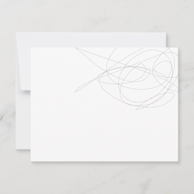 DESIGNER SCRIBBLE Personal Stationery/Notecard Note Card (Front)