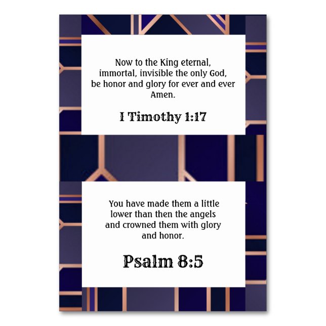 Designer Scripture Cards with Points (Front)