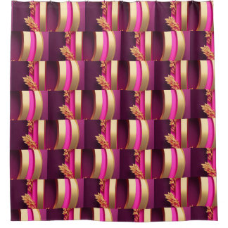 Designer Shower Curtain with Matching Mats