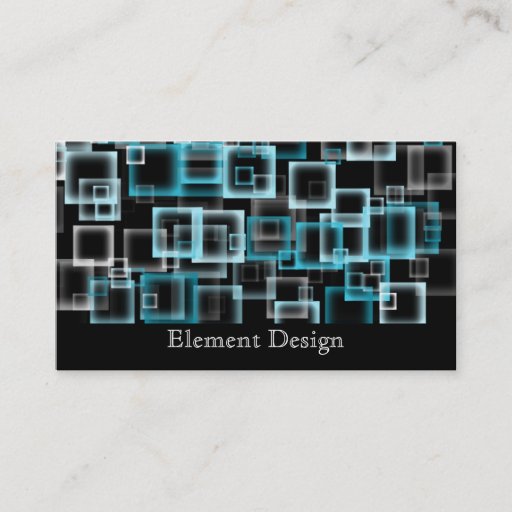 Customizable Designer Squares Business Card Template