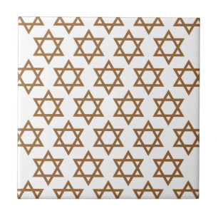 Designer Star of David Ceramic Tile
