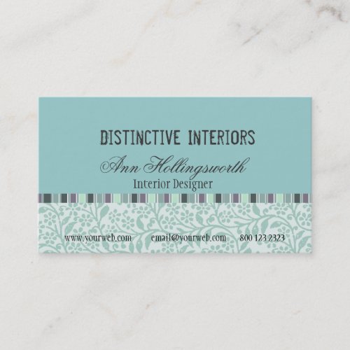 Designer Stylish Cool Soft Colors Business Card