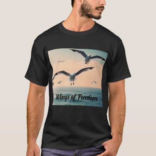 Designer T_Shirt with picture and caption