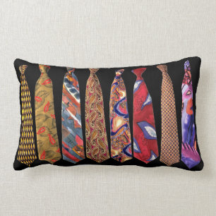Designer Tie Collection Lumbar Pillow