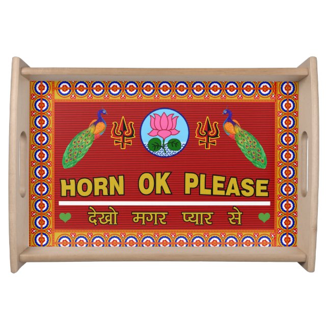 Designer Tray - Horn Ok Please (Front)