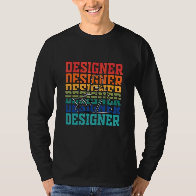 Designer  Vintage Web Designers T-Shirt (Front)
