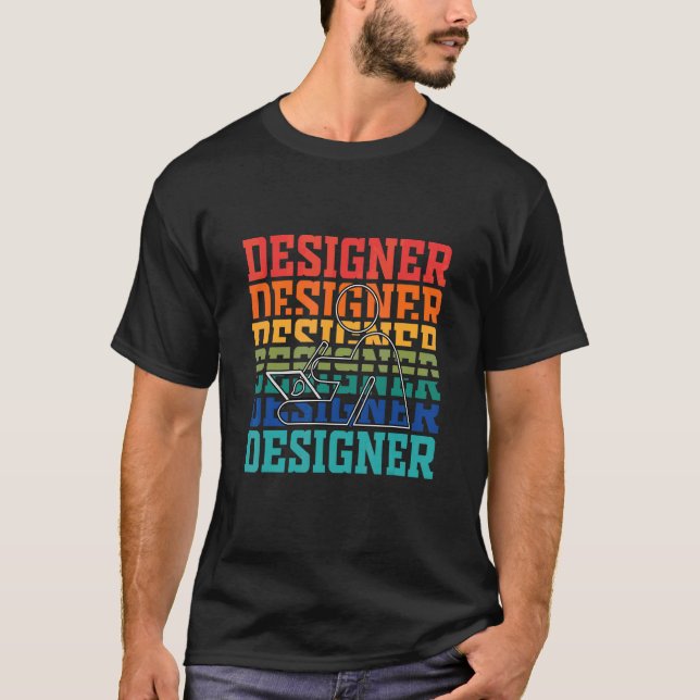 Designer  Vintage Web Designers T-Shirt (Front)
