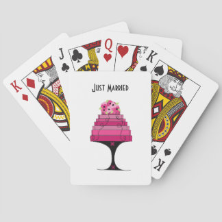 Designer Wedding Cake Poker Cards