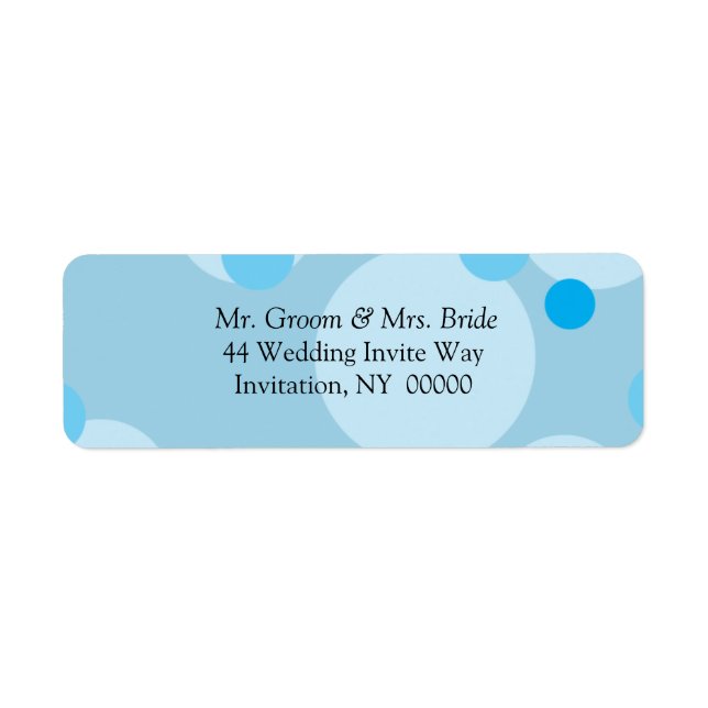 Designer Wedding Invite  Label Sticker (Front)