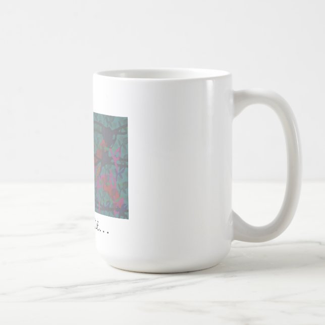 Designer white  coffee mug (Right)