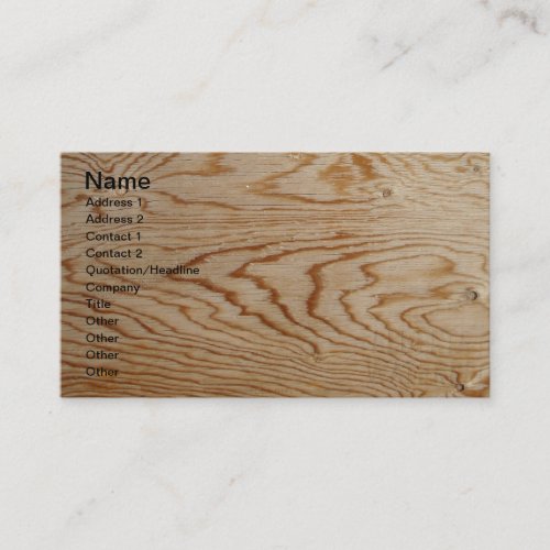 Designer Wood Grain Business Cards