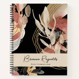 Designer&#39;s Choice Artistic Abstract with Name Notebook