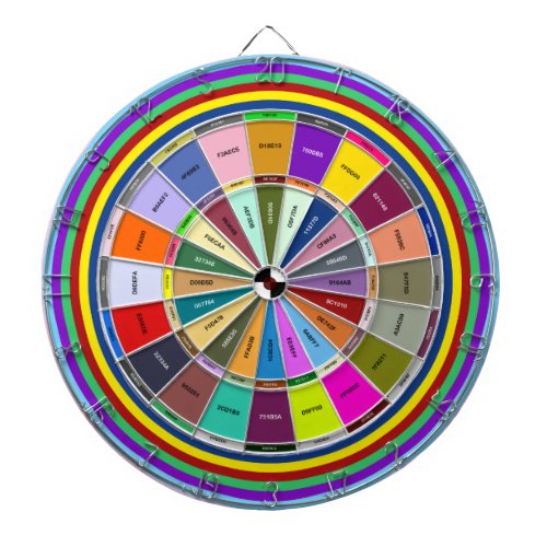 Designers Color Hex Code Chooser Dartboard