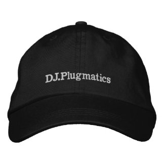 Designer's name embroidered baseball cap