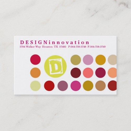 DESIGNInnovation [Pink] Business Cards