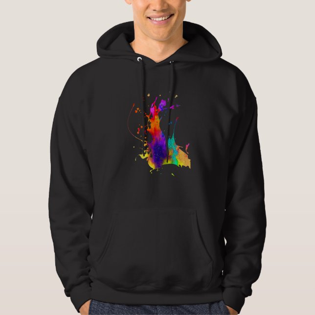 Designs Clothes Original Prints Splash Hoodie (Front)