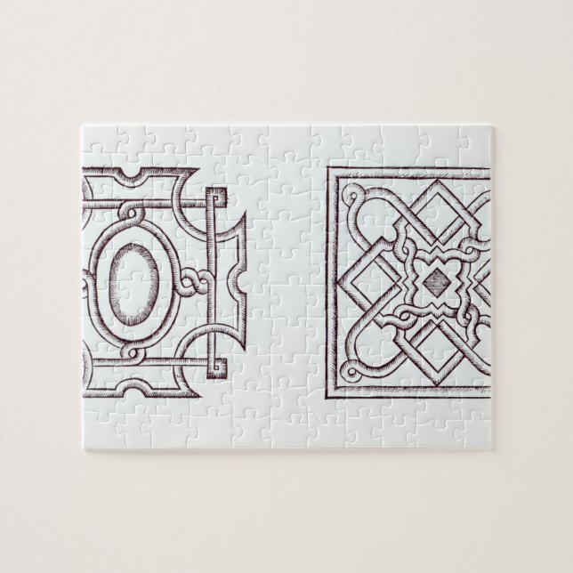 Designs for a knot garden, from 'The Country House Jigsaw Puzzle (Horizontal)