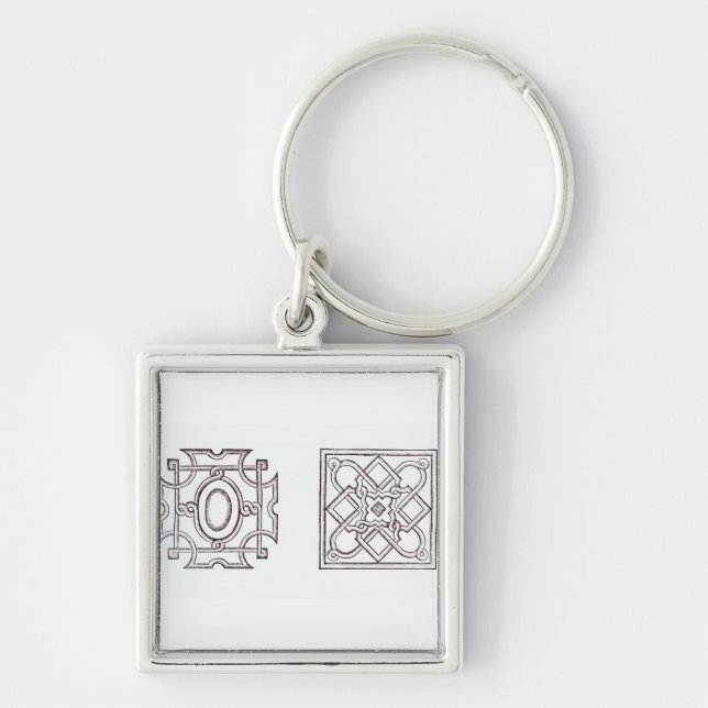Designs for a knot garden, from 'The Country House Keychain (Front)