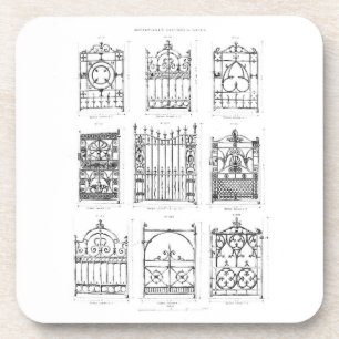 Designs for cast-iron gates, from 'Macfarlane's Ca Coaster