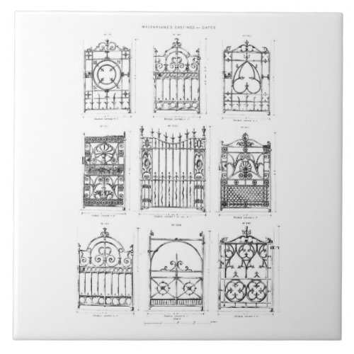 Designs for cast_iron gates from Macfarlanes Ca Tile