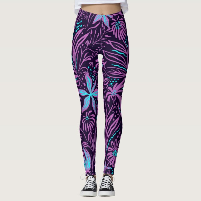 DESIGNS PURPLE  LEGGINGS (Front)