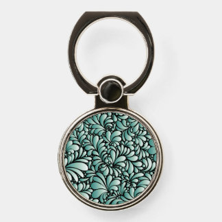 Desirable Fleur Pattern in Minty Green Phone Ring Stand