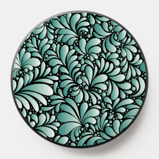 Desirable Fleur Pattern in Minty Green PopSocket