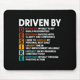 Desire Definition Motivational Quote Affirmations Mouse Pad