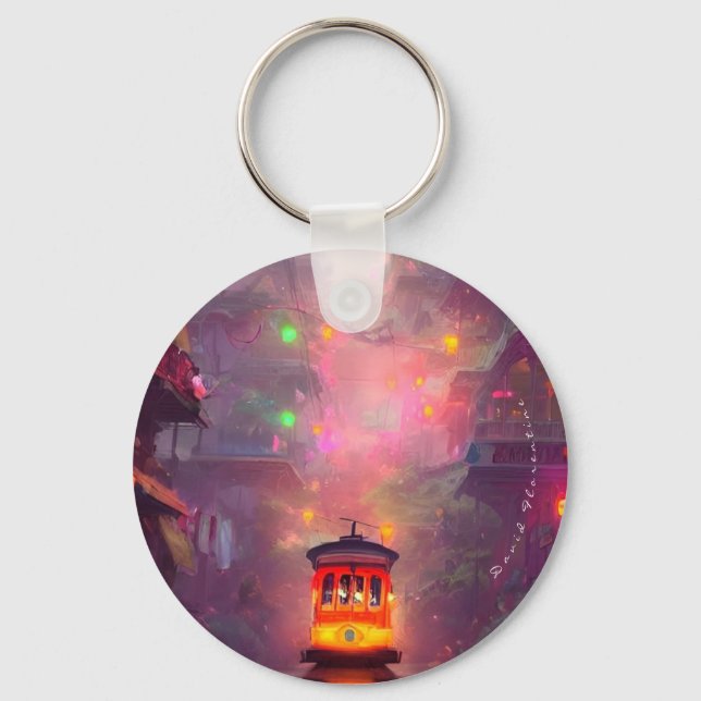 Desire Street Car New Orleans  Keychain (Front)