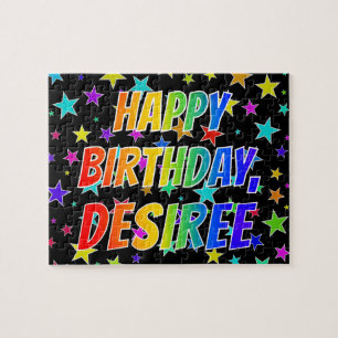 "DESIREE" First Name, Fun "HAPPY BIRTHDAY" Jigsaw Puzzle