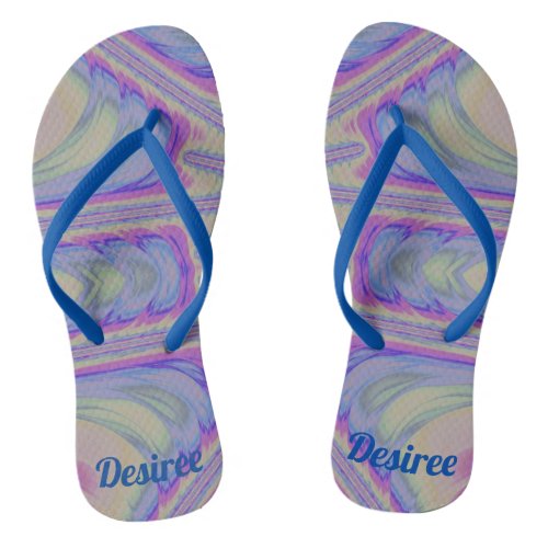 DESIREE  Multicoloured Pastel Design  Original  Flip Flops