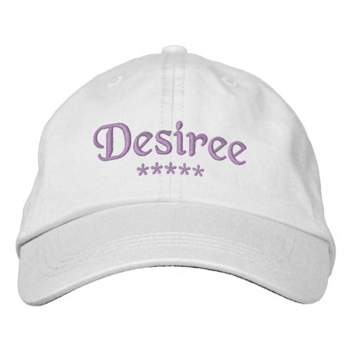 Desiree Name Embroidered Baseball Cap