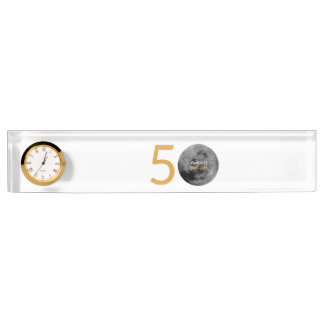 Desk Clock for the Apollo 11 50th Anniversary. Desk Name Plate
