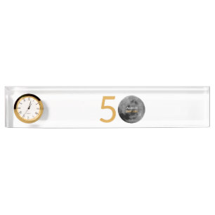 Desk Clock for the Apollo 11 50th Anniversary. Name Plate