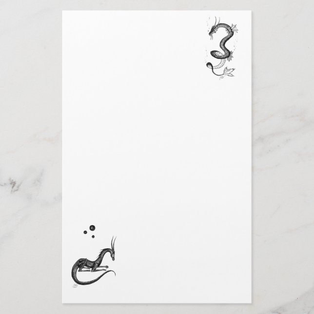 Desk Dragons Stationery (Front)