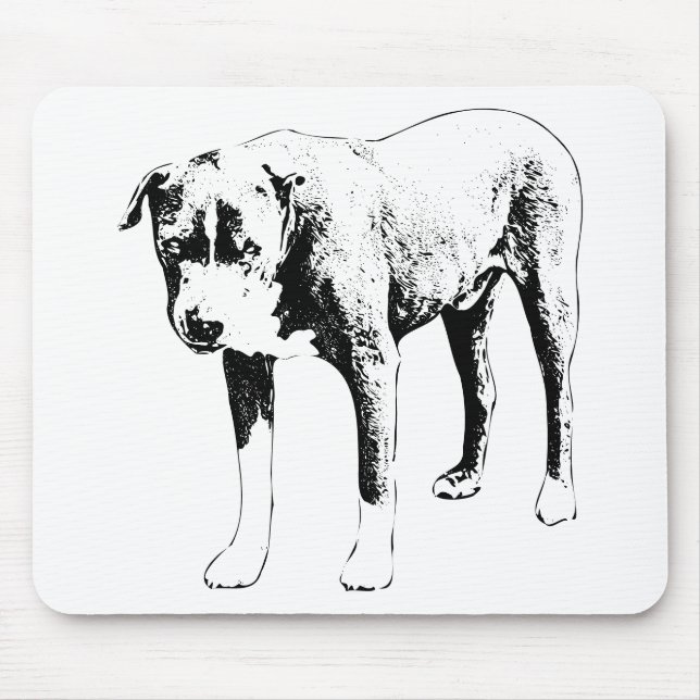 Desk Focus Pit Bull Mouse Pad (Front)