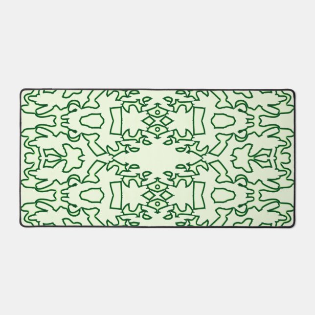 Desk Mat, An elegant green classic design  Mat (Front)