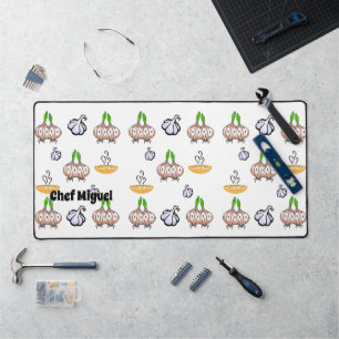 Desk Mat Chef Kitchen Garlic