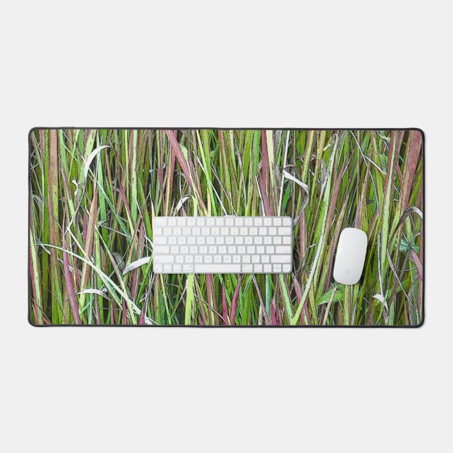 Desk Mat/ Colorful Grasses Mat (Keyboard & Mouse)