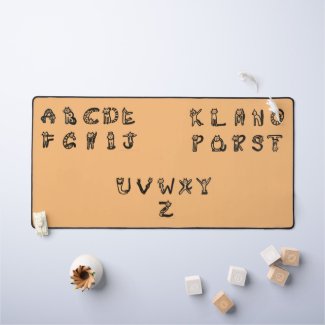 Desk Mat - Feline Alphabet