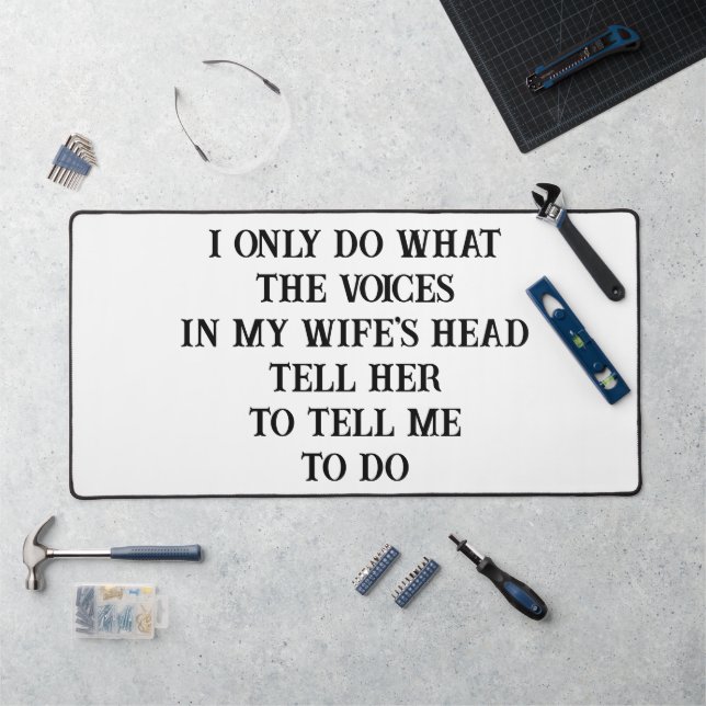 Desk Mat Husband Wife's Joke (Workstation)