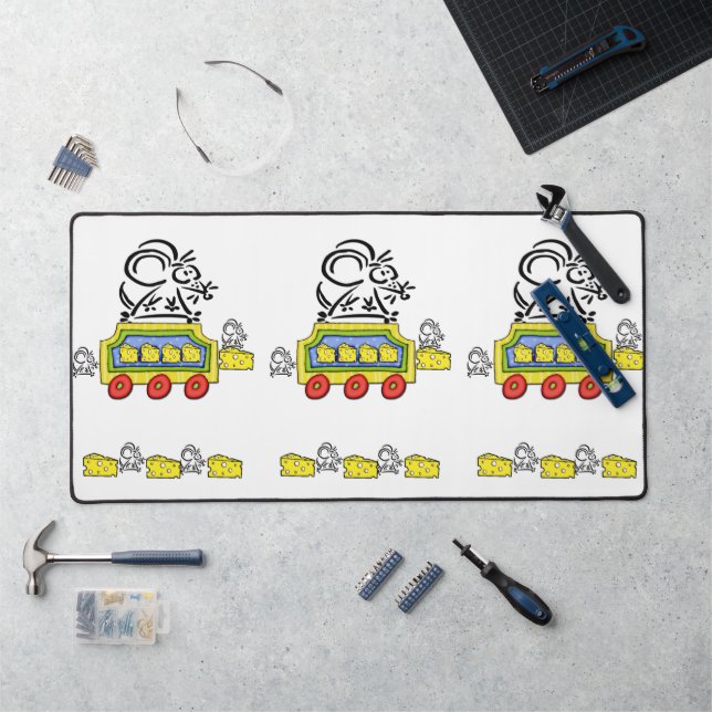 Desk Mat Mouse Mice Cheese  (Workstation)
