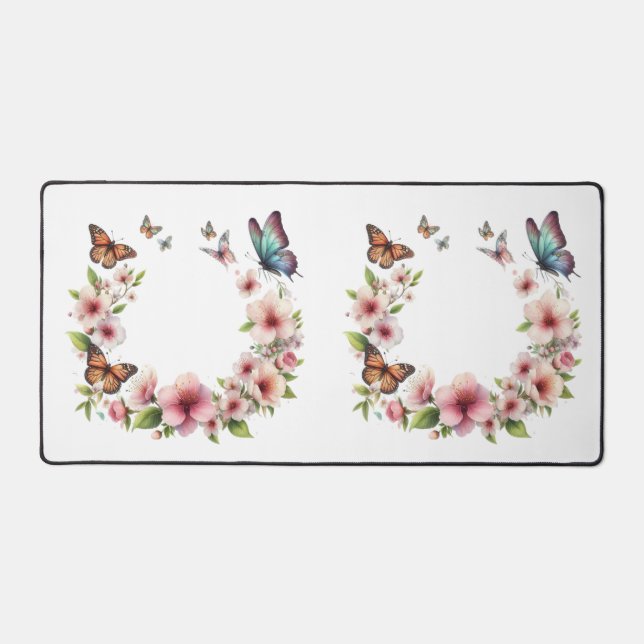 Desk Mat-Spring Floral Desk Pad (Front)